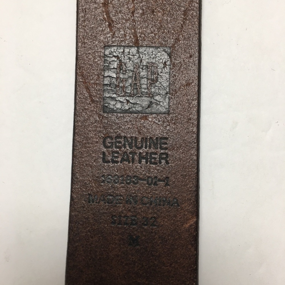 Gap Genuine Leather Belt + Faux Leather Bundle  Medium Brown Black Western - Picture 3 of 10